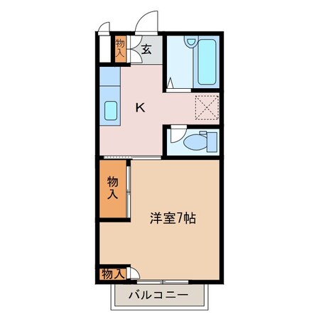 南松本駅 徒歩21分 2階の物件間取画像